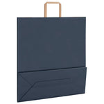 HKH Bolsas de Papel 250 Unidades con Asas - Azul - 45x17x48 cm