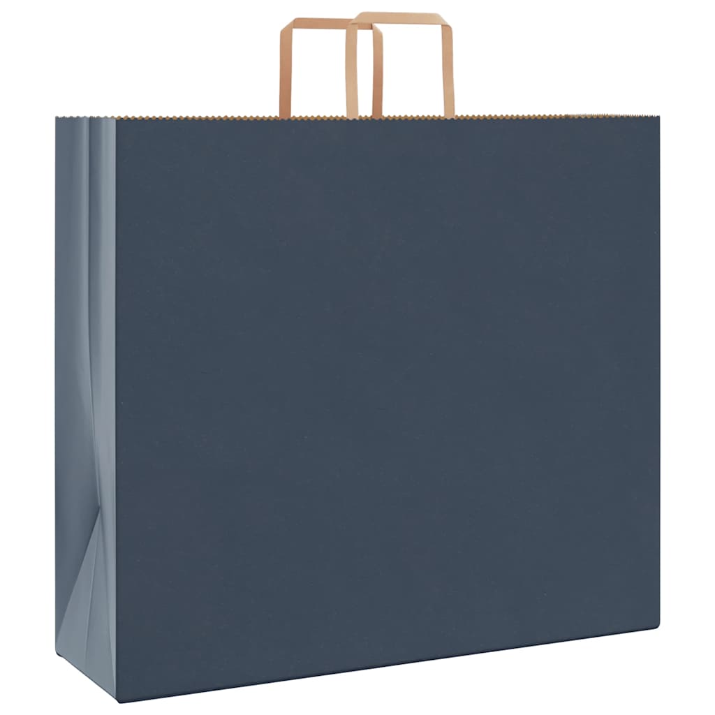 HKH Sacos de Papel 250 Unidades com Alças - Azul - 54x15x49 cm