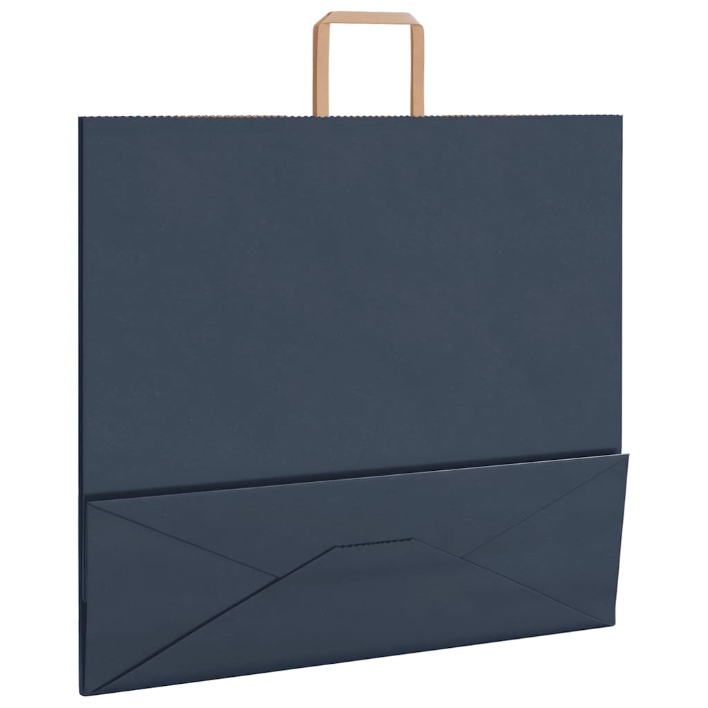 HKH Sacos de Papel 250 Unidades com Alças - Azul - 54x15x49 cm