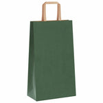 HKH Bolsas de Papel 250 Unidades con Asas - Verde - 21x11x36 cm