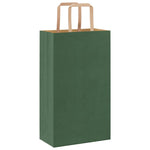 HKH Bolsas de Papel 250 Unidades con Asas - Verde - 21x11x36 cm