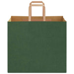 HKH Sacos de Papel 250 Unidades com Alças - Verde - 32x22x28 cm