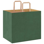 HKH Sacos de Papel 250 Unidades com Alças - Verde - 32x22x28 cm