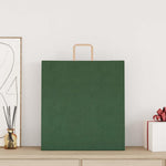 HKH Sacos de Papel 250 Unidades com Alças - Verde - 45x17x48 cm