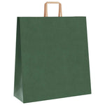 HKH Sacos de Papel 250 Unidades com Alças - Verde - 45x17x48 cm