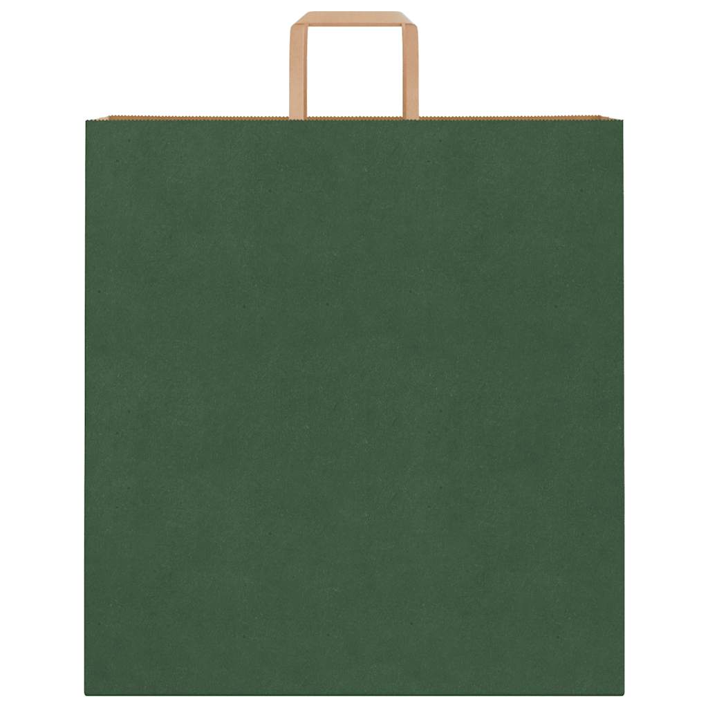 HKH Sacos de Papel 250 Unidades com Alças - Verde - 45x17x48 cm