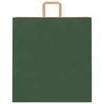 HKH Sacos de Papel 250 Unidades com Alças - Verde - 45x17x48 cm