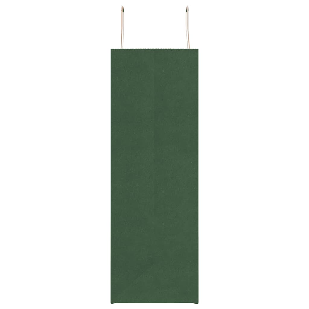HKH Sacos de Papel 250 Unidades com Alças - Verde - 45x17x48 cm