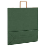 HKH Sacos de Papel 250 Unidades com Alças - Verde - 45x17x48 cm