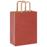 HKH Sacos de Papel 50 Unidades com Alças - Vermelho - 21x11x28 cm