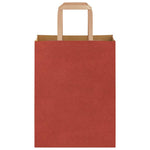 HKH Sacos de Papel 50 Unidades com Alças - Vermelho - 21x11x28 cm