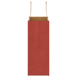 HKH Sacos de Papel 50 Unidades com Alças - Vermelho - 21x11x28 cm