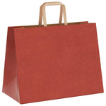 HKH Sacos de Papel 250 Unidades com Alças - Vermelho - 32x17x25 cm