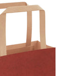 HKH Sacos de Papel 250 Unidades com Alças - Vermelho - 32x17x25 cm