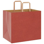 HKH Sacos de Papel 250 Unidades com Alças - Vermelho - 32x22x28 cm