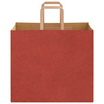 HKH Sacos de Papel 250 Unidades com Alças - Vermelho - 32x22x28 cm