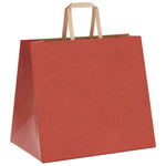 HKH Sacos de Papel 250 Unidades com Alças - Vermelho - 32x22x28 cm