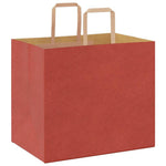 HKH Sacos de Papel 250 Unidades com Alças - Vermelho - 32x22x28 cm