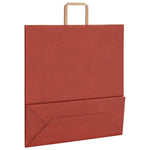 HKH Sacos de Papel 250 Unidades com Alças - Vermelho - 45x17x48 cm