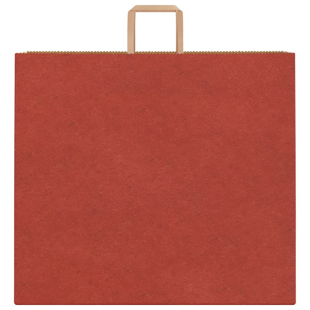 HKH Sacos de Papel 250 Unidades com Alças - Vermelho - 54x15x49 cm