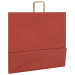 HKH Sacos de Papel 250 Unidades com Alças - Vermelho - 54x15x49 cm