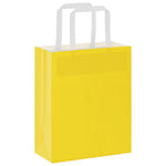 Bolsas de papel HKH 50 unidades con asas - Amarillo - 18x8x22 cm