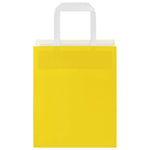 Bolsas de papel HKH 50 unidades con asas - Amarillo - 18x8x22 cm
