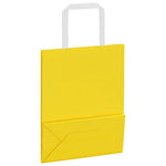 Bolsas de papel HKH 50 unidades con asas - Amarillo - 18x8x22 cm