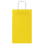 HKH Sacos de Papel 50 Unidades com Alças - Amarelo - 21x11x36 cm