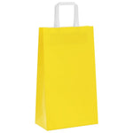 HKH Sacos de Papel 50 Unidades com Alças - Amarelo - 21x11x36 cm