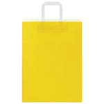 HKH Sacos de Papel 50 Unidades com Alças - Amarelo - 26x12x35 cm