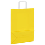 HKH Sacos de Papel 50 Unidades com Alças - Amarelo - 26x12x35 cm