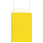 HKH Sacos de Papel 50 Unidades com Alças - Amarelo - 32x17x25 cm