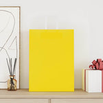 Bolsas de Papel HKH 50 Unidades con Asas - Amarillo - 32x17x44 cm