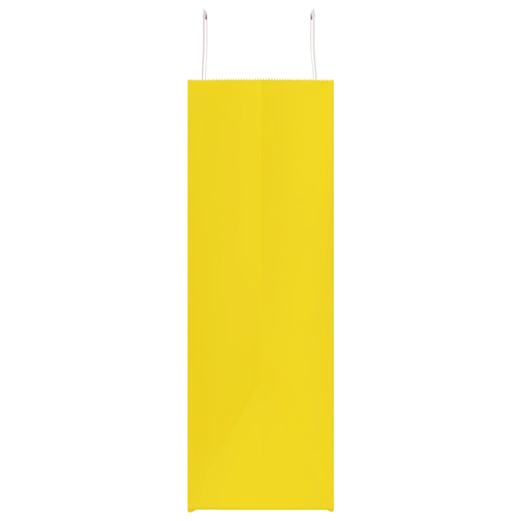 HKH Bolsas de papel 50 unidades con asas - Amarillo - 54x15x49 cm