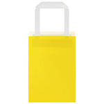 HKH Bolsas de Papel 250 Unidades con Asas - Amarillo - 15x8x21 cm