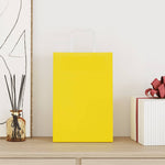HKH Sacos de Papel 250 Unidades com Alças - Amarelo - 21x11x31 cm