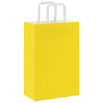 HKH Sacos de Papel 250 Unidades com Alças - Amarelo - 21x11x31 cm