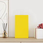 HKH Sacos de Papel 250 Unidades com Alças - Amarelo - 21x11x36 cm