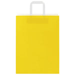 HKH Sacos de Papel 250 pcs com pegas - Amarelo - 26x12x35 cm