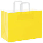 HKH Sacos de Papel 250 Unidades com Alças - Amarelo - 32x17x25 cm