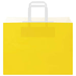 HKH Sacos de Papel 250 Unidades com Alças - Amarelo - 32x17x25 cm
