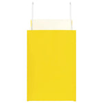 HKH Sacos de Papel 250 Unidades com Alças - Amarelo - 32x17x25 cm