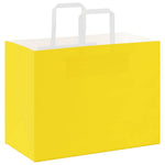 HKH Sacos de Papel 250 Unidades com Alças - Amarelo - 32x17x25 cm
