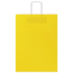 HKH Sacos de Papel 250 Unidades com Alças - Amarelo - 32x17x44 cm