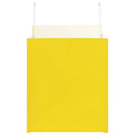 HKH Bolsas de papel 250 unidades con asas - Amarillo - 32x22x24 cm