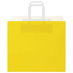 HKH Bolsas de Papel 250 Unidades con Asas - Amarillo - 32x22x28 cm