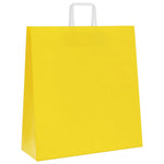 Bolsas de Papel HKH 250 Unidades con Asas - Amarillo - 45x17x48 cm