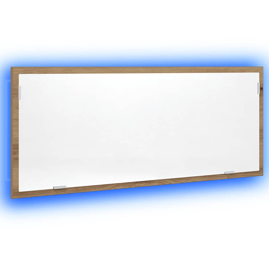 HKH Espejo de Baño C/ LED en Roble Artesano