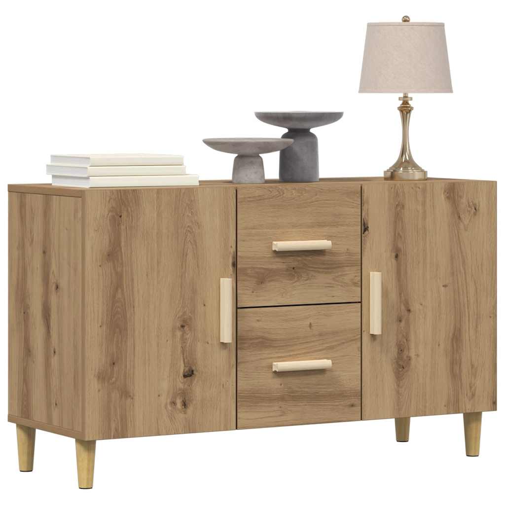 HKH Aparador en derivados de Madera 100 X 36 X 60 Cm - Roble Artesanal